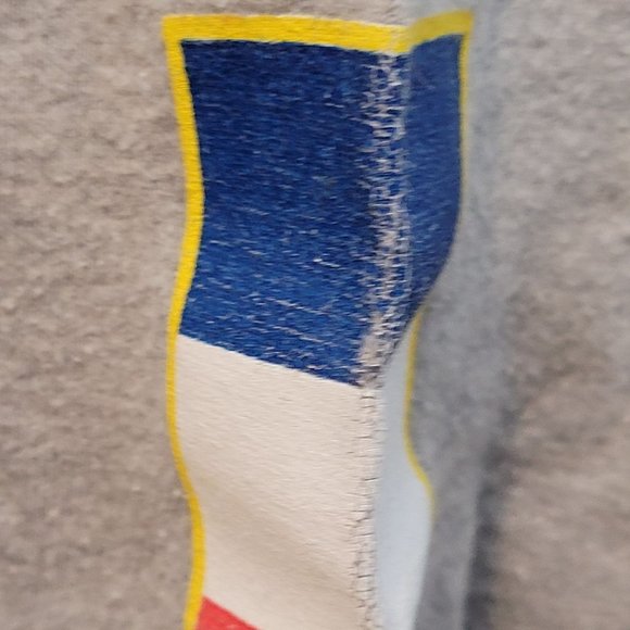 Vintage Stussy World Long Sleeves Size Large Flag Design Front and Back Gray - Picture 10 of 15